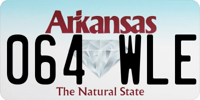 AR license plate 064WLE