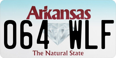 AR license plate 064WLF
