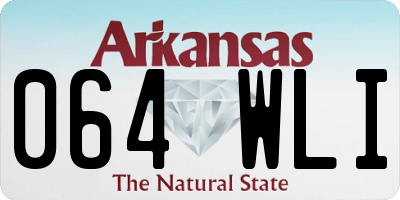 AR license plate 064WLI