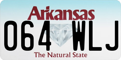 AR license plate 064WLJ