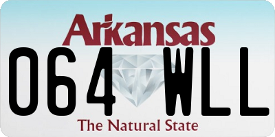 AR license plate 064WLL