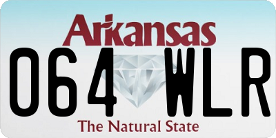 AR license plate 064WLR