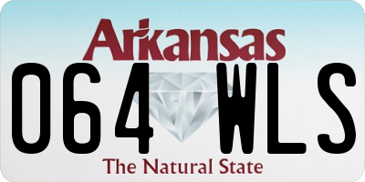 AR license plate 064WLS