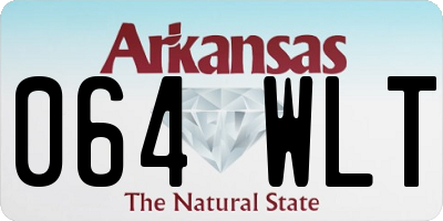 AR license plate 064WLT