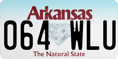 AR license plate 064WLU