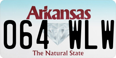 AR license plate 064WLW