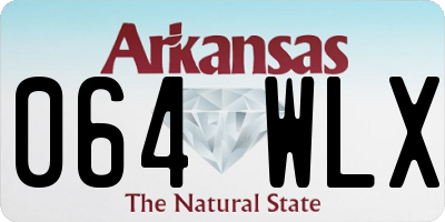 AR license plate 064WLX