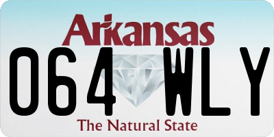 AR license plate 064WLY