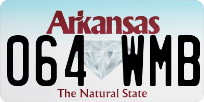AR license plate 064WMB