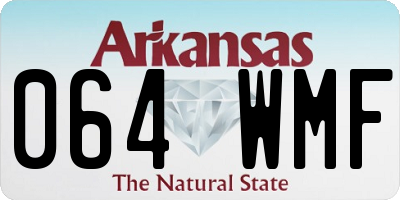 AR license plate 064WMF