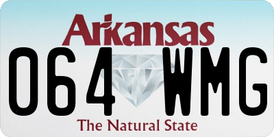 AR license plate 064WMG