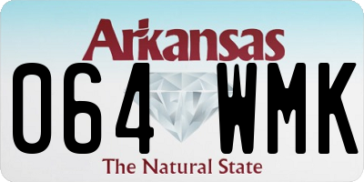 AR license plate 064WMK