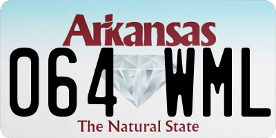 AR license plate 064WML