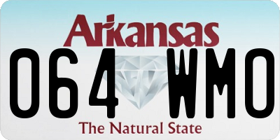 AR license plate 064WMO
