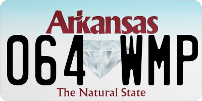 AR license plate 064WMP