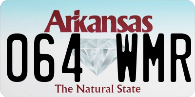 AR license plate 064WMR