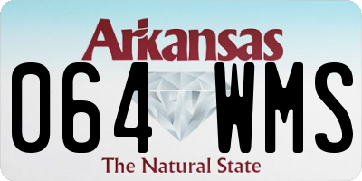 AR license plate 064WMS