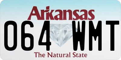 AR license plate 064WMT