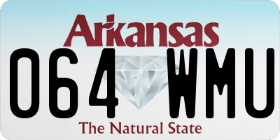 AR license plate 064WMU