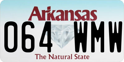 AR license plate 064WMW