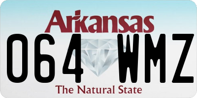 AR license plate 064WMZ