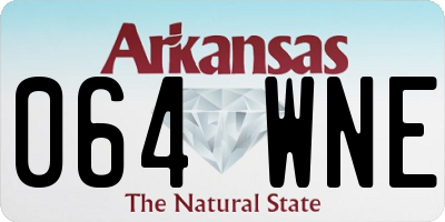 AR license plate 064WNE