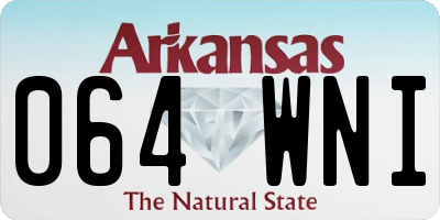 AR license plate 064WNI