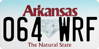 AR license plate 064WRF