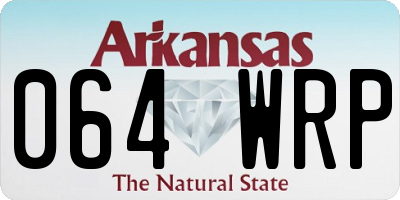 AR license plate 064WRP