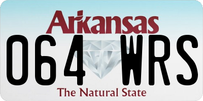 AR license plate 064WRS