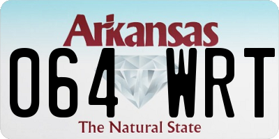 AR license plate 064WRT