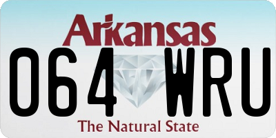 AR license plate 064WRU