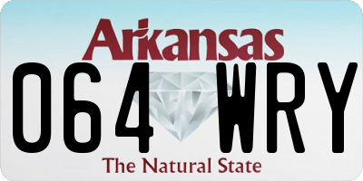 AR license plate 064WRY