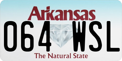 AR license plate 064WSL