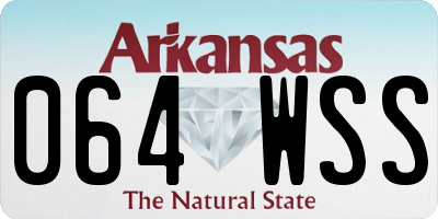 AR license plate 064WSS