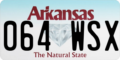 AR license plate 064WSX