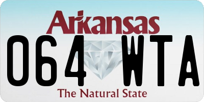 AR license plate 064WTA