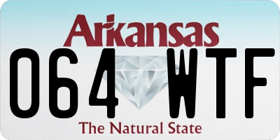 AR license plate 064WTF