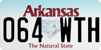 AR license plate 064WTH
