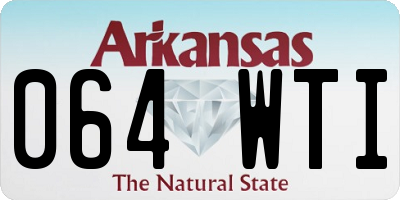 AR license plate 064WTI
