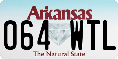 AR license plate 064WTL