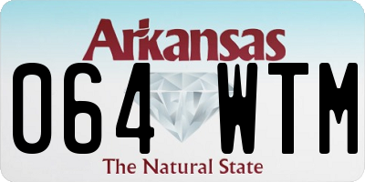 AR license plate 064WTM