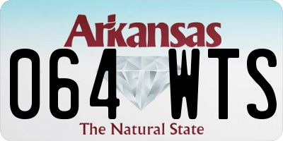 AR license plate 064WTS