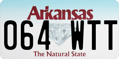 AR license plate 064WTT