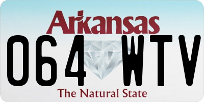 AR license plate 064WTV