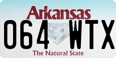 AR license plate 064WTX