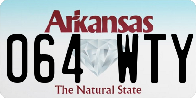 AR license plate 064WTY