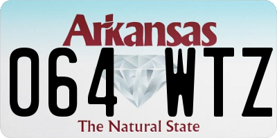 AR license plate 064WTZ