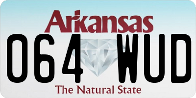 AR license plate 064WUD