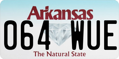 AR license plate 064WUE